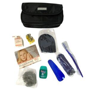 Vintage Lufthansa First Class Diadermine Amenity Kit Nylon Travel Bag